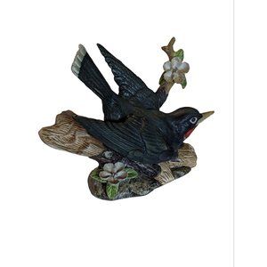 Vintage Aldon Vanished Species Porcelain “Huias Heteralocha” Figurine Great Cond